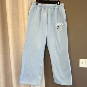 Hoodrich Women's Sweatpants Baby Blue Wide Leg, Size XL